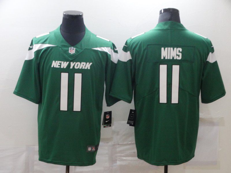 Men New York Jets #11 Mims Green Nike Limited Vapor Untouchable NFL Jerseys->new york jets->NFL Jersey